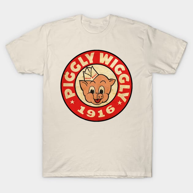 Piggly Wiggly 1916 Vintage T-Shirt by projeksambat